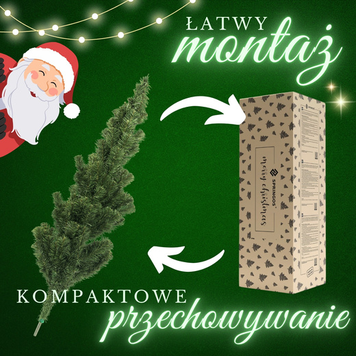Choinka sztuczna premium 150 cm jodła zielona