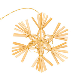 Ozdoby choinkowe, bombki słomiane 48 szt. naturalne dekoracje świąteczne, brązowe