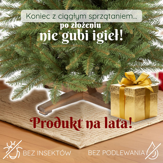 Choinka sztuczna 240 cm świerk kaukaski jak żywy Royal Trees premium drzewko świąteczne