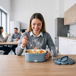 Pojemnik na żywność, podgrzewany Lunchbox elektryczny 1,5 l termos obiadowy