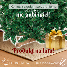 Choinka sztuczna 180 cm sosna leśna jak żywa Royal Trees premium z drewnianym stojakiem