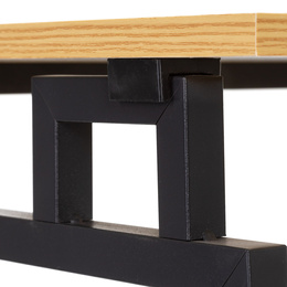 Biurko komputerowe, składane 80 cm stolik do pracy przy komputerze, drewniany, jasno brązowy