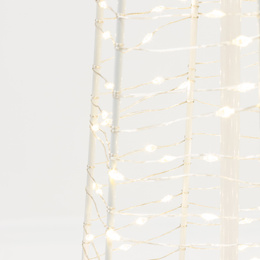 Choinka na zewnątrz 250 Led ciepły biały 100 cm dekoracja świąteczna IP44