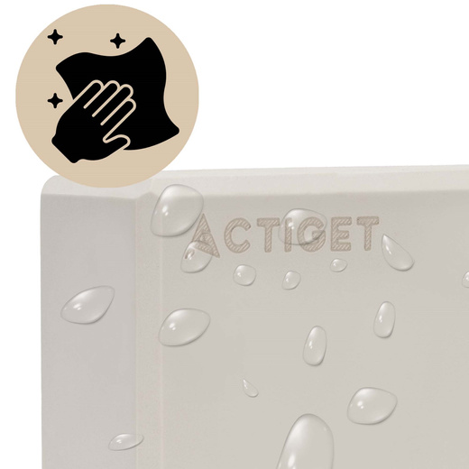 Kostka do jogi piankowa EVA 23x15x7,5 cm klocek blok do ćwiczeń pilates stretching beżowy