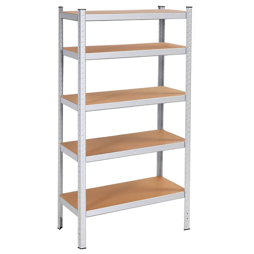 Regały metalowe 2 szt. z 5 półkami 180x90x40cm 875kg do garażu, piwnicy