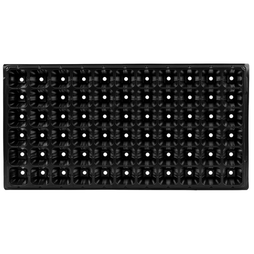 Wielodoniczka z tacką 54x28 cm minidoniczki do wysiewu 66szt. rozsadnik, czarny