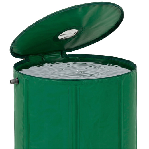 Zbiornik na deszczówkę 500 L beczka z kranikami na wodę z rynny składany pojemnik