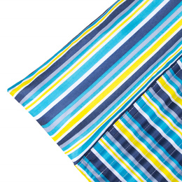 Mata plażowa z poduszką 180x60 cm karimata piankowa, kolorowe pasy