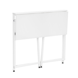 Biurko komputerowe, składane 80 cm stolik do pracy przy komputerze, drewniany, białe