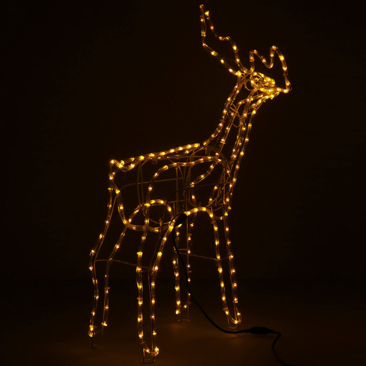 Renifer Led 85 cm świąteczny, świetlna dekoracja do ogrodu biały ciepły