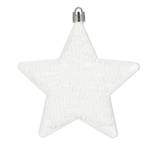 Bombki choinkowe 40 szt. zestaw dekoracji świątecznych, nietłukące, białe