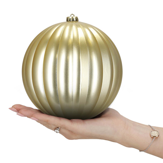 Bombki choinkowe 3 szt. duże ozdoby świąteczne 20,5 cm brokat złote