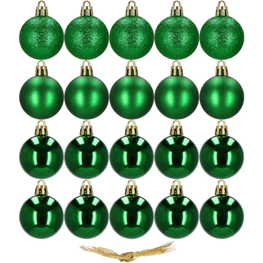 Bombki choinkowe na choinkę 4 cm zestaw 20 szt.