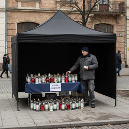 Namiot handlowy 3x3 m ogrodowy pawilon targowy ekspresowy na imprezy, catering czarny