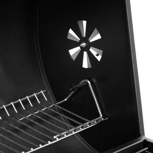 Grill węglowy, ogrodowy z pokrywą, termometrem, duży ruszt grillowy