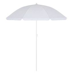 Parasol plażowy 160 cm ogrodowy, przeciwsłoneczny UPF50+ składany, łamany na balkon, taras, szary