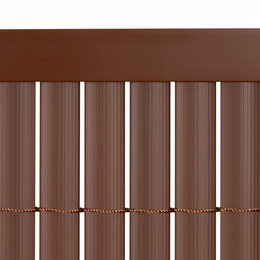 Osłona PVC maskująca 500x140 cm, profile zestaw na balkon, taras, ogrodzenie brązowe