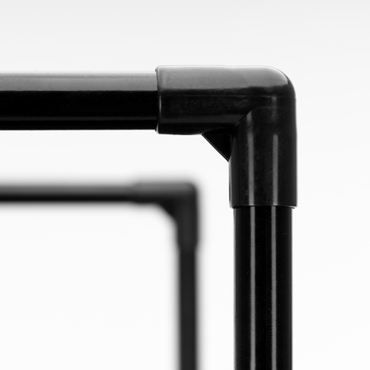 Regał na buty 4 poziomy szafka metalowa z półkami na obuwie 75x72x28 cm czarna