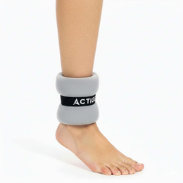 Obciążenia na ręce i nogi 2x0,5 kg do treningu fitness i cardio, szare