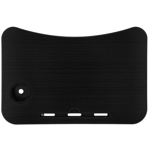 Stolik pod laptopa z miejscem na kubek i tablet, składana podstawka na komputer czarna