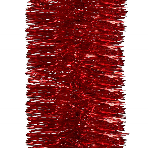 Łańcuch choinkowy 6m czerwony, girlanda na choinkę, średnica 7cm