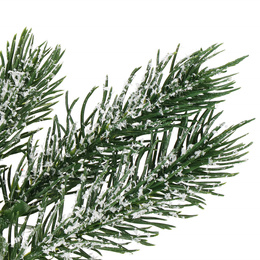 Gałązka świąteczna sztuczna ośnieżona dekoracja z szyszkami do stroika 34 cm