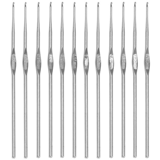 Zestaw do szydełkowania 22 szt. i etui szydełka z aluminium i stali nierdzewnej