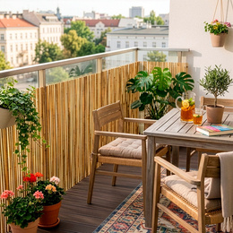 Mata bambusowa na balkon 1 x 3 m osłona do ogrodu na ogrodzenie płot maskujący