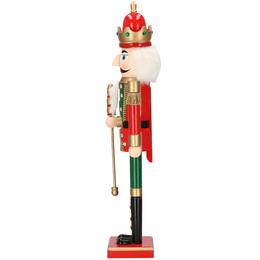 Dziadek do orzechów 60 cm król, drewniany żołnierzyk multikolor, figurka świąteczna