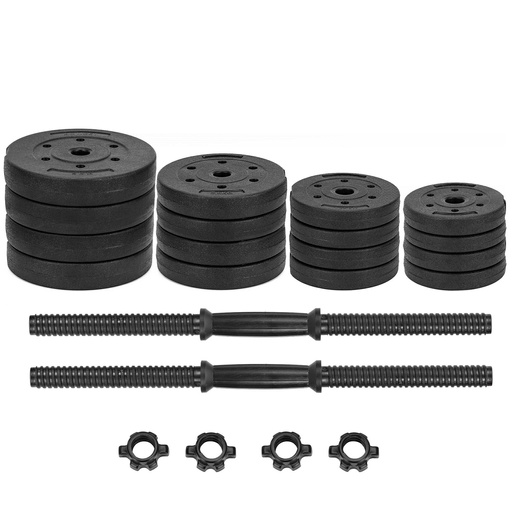 Hantel do ćwiczeń 40 kg hantla regulowana zestaw obciążeń 2x20 kg gryf do treningu siłowego