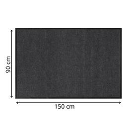 Wycieraczka wejściowa, mata pod drzwi 150x90 czarno-grafitowa