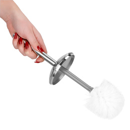 Zestaw łazienkowy 6w1 akcesoria do wc łazienki loft szczotka kubki kosz dozownik szary