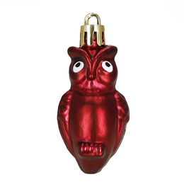 Bombki choinkowe 40 szt. zestaw dekoracji świątecznych, nietłukące, bordowy, złoty, biały