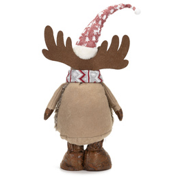 Świąteczny renifer 73 cm ozdoba pod choinkę figurka dekoracja bożonarodzeniowa