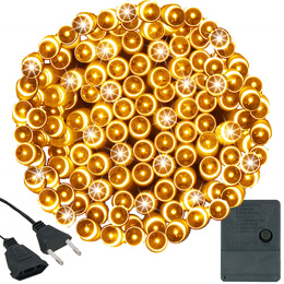 Lampki choinkowe 500 Led biały ciepły 34,5 m oświetlenie świąteczne