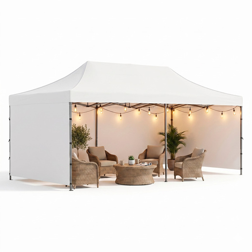 Namiot handlowy 3x6 m ogrodowy, pawilon na imprezy, catering biały