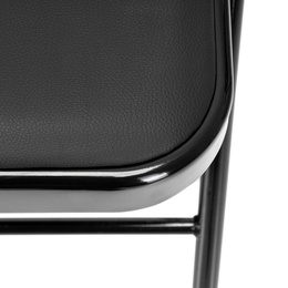 Krzesło cateringowe składane bankietowe, turystyczne do ogrodu czarne