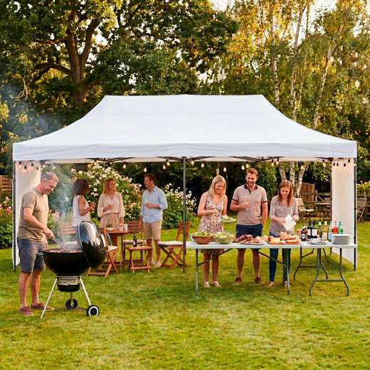 Namiot handlowy 3x6 m ogrodowy, pawilon na imprezy, catering biały