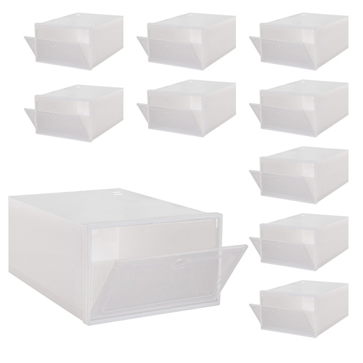 Organizer na buty 31x21,5x12,5 cm zestaw 5 szt. pojemniki z otwieraną klapą