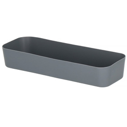 Pojemnik do szuflady 26x9cm wielofunkcyjny wkład, organizer szary