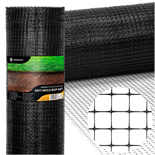 Siatka na krety 2 m x 300 m przeciw kretom, nornicom 30g/m2