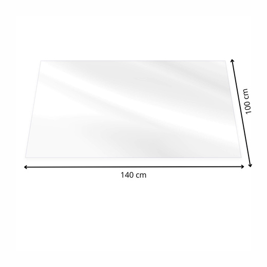Mata ochronna pod krzesło, fotel biurowy 140x100 cm podkładka na biurko przezroczysta