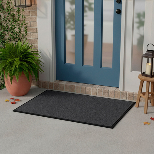 Wycieraczka wejściowa, mata pod drzwi 120x80 czarno-grafitowa