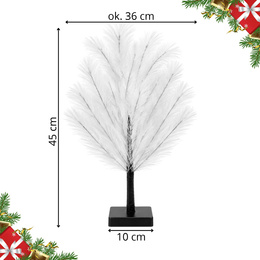 Choinka 20 LED drzewko świąteczne 45 cm dekoracja na stół, ozdoba świetlna, ciepła biel