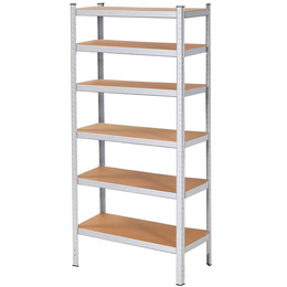 Regały metalowe 2 szt. z 6 półkami 225x110x50 cm 900 kg do garażu, piwnicy