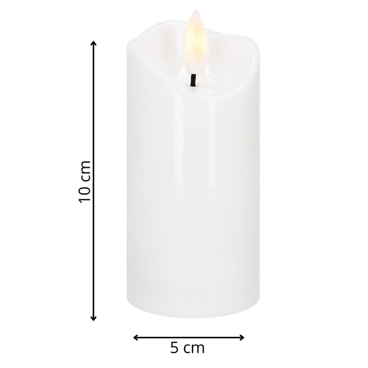 Świeca elektryczna LED wkład do znicza 10 cm świeczka na baterie