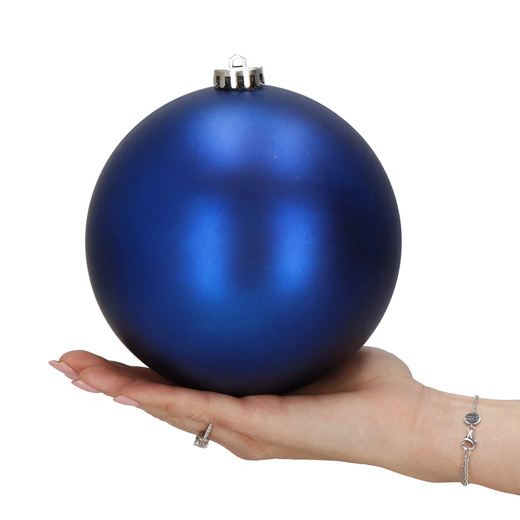 Bombki choinkowe 2 szt. ozdoby świąteczne zawieszki 15 cm granatowe