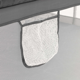 Kojec dla dzieci, zamykany 200x180x66 cm składany, turystyczny, szary