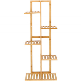 Kwietnik drewniany 102 cm stojak na kwiaty z 6 półkami drewniany