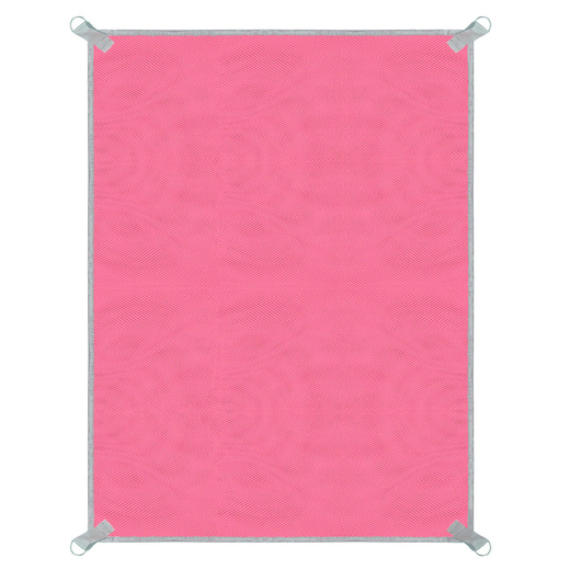 Koc plażowy sand free 200x150 cm mata plażowa dwuwarstwowa różowa